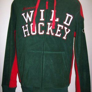 MINNESOTA WILD NHL FUZZY FLEECE HOODY M L XL 2X